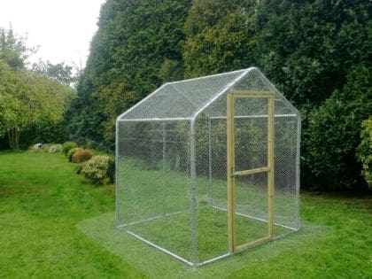 Garden Life Direct Steel Frame Walk-In Chicken Run 2m x 2m (6ft x 6ft)