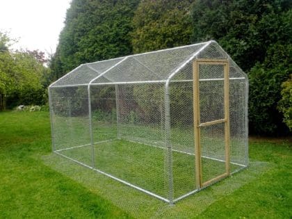 Garden Life Direct Steel Frame Walk-In Chicken Run 2m x 4m (6ft x 13ft)