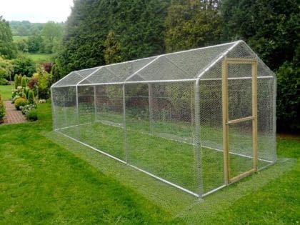Garden Life Direct Steel Frame Walk-In Chicken Run 2m x 6m (6ft x 20ft)