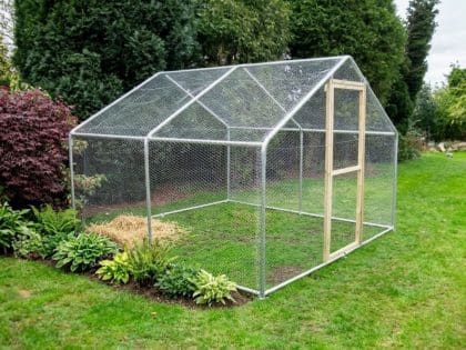 Garden Life Direct Steel Frame Walk-In Chicken Run 3m x 4m (10ft x 13ft)