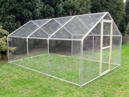 Garden Life Direct Steel Frame Walk-In Chicken Run 3m x 6m (10ft x 20ft)
