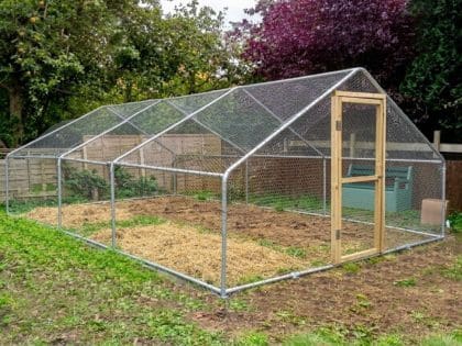 Garden Life Direct Steel Frame Walk-In Chicken Run 4m x 6m (13ft x 20ft)