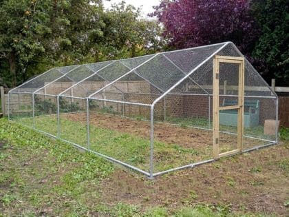 Garden Life Direct Steel Frame Walk-In Chicken Run 4m x 8m (13ft x 26ft)